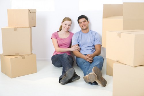 Knightsbridge moving van ready for apartment relocation