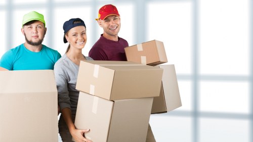Professional moving van near Knightsbridge with secure loading for valuable items